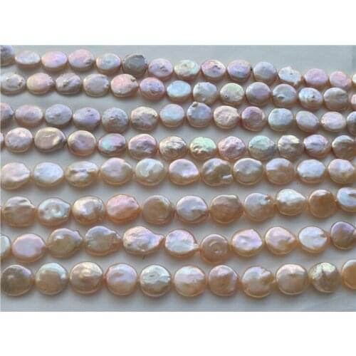 DIY Necklace Natural Freshwater Pearls, 13-14MM Size Irregular Shape Pearl Strand Loose Unique Baroque Pearls for Women