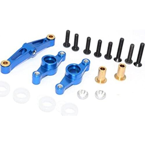 For TAMIYA TT02 / TT02B/TT02T Alloy Steering Assembly,Blue