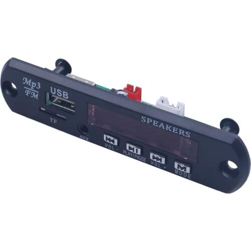 Elistooop 12V Wireless Bluetooth MP3 WMA Decoder Board Car Audio USB TF FM Radio Module With Remote controller For Car accessory