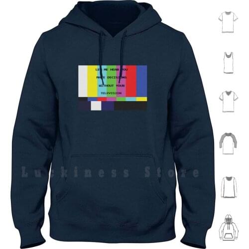 No Signal Mode Hoodie Long Sleeve Mode Synthpop New Wave Post Punk 80s