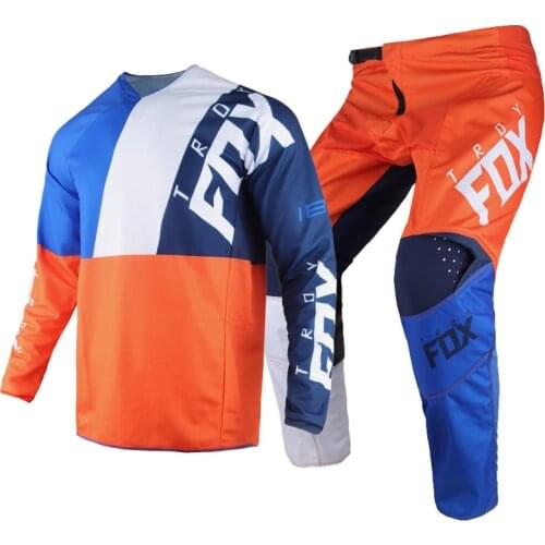 2019 MX 180 Cota Racing Jersey & Pant Combo Orange Motocross Motorbike Dirt Bike Off-road ATV BMX Gear Set