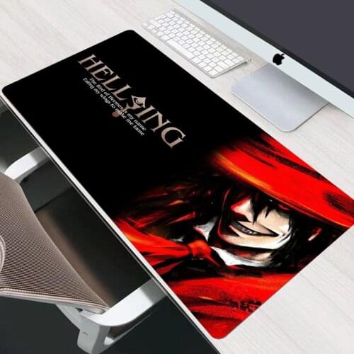 900x400 Hellsing Alucard Gaming Mouse Pad Accessories Gabinete Gamer Mousepad XXL Desk Mat Keyboard Genshin Impact CSGO Mausepad