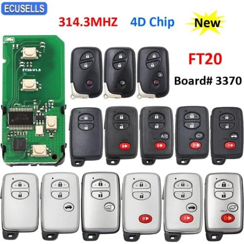Lonsdor FT20-3370B Smart Remote Car Key 314.35Mhz 4D Chip For Toyota Crown Camry Prius Prodo for Lexus CT IS GS ES