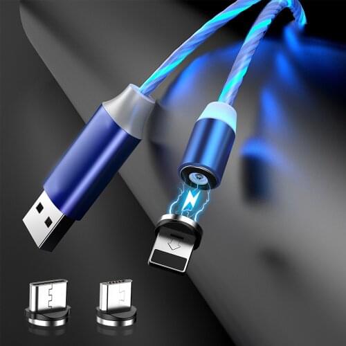 For Xiaomi Redmi Note 8 8A 7 7A 6 6A 5 Plus 4A 4X 8T 9S 5A 4 9 Pro Go Mi A1 5X A2 Lite 9S Glow LED Lighting Magnetic USB Cable