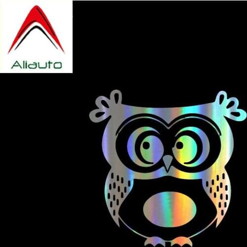 Aliauto Cute Funny Car Sticker Owl Car Stickers Motorcycle Decals Auto Body Window Automobile Styling Full Body,20cm*7cm