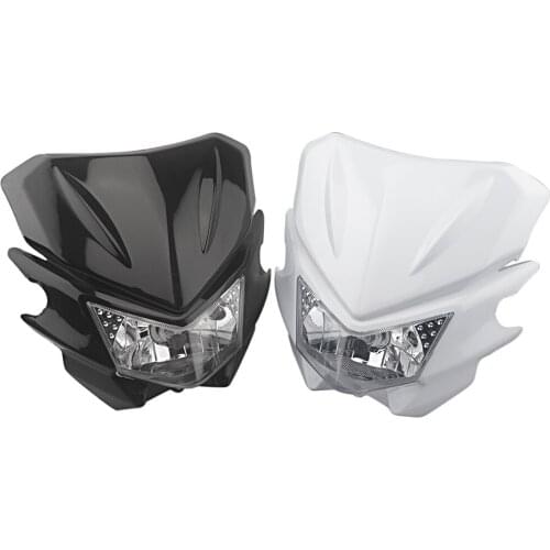 Motorcycle Universal Headlight 12V 35W H4 Headlight Fairing For KLX KX 110 WR250F WR450F Headlight Headlamp Dirt Bikes Off Road