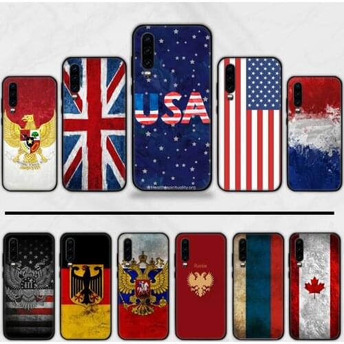 America USA Canada Mexico Flag Customer Soft Silicone Phone Case Cover For Huawei Honor 7C 7A 8X 8A 9 10 10i Lite 20 NOVA 3i 3e