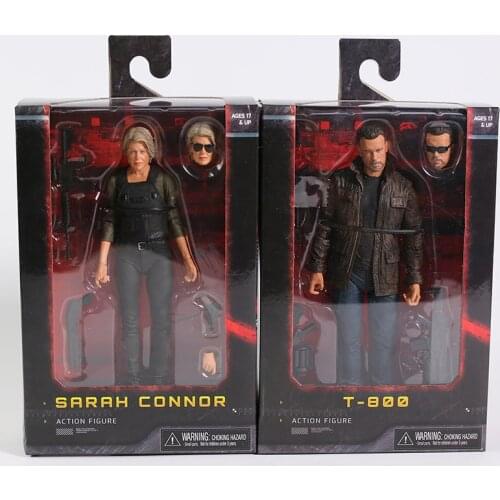 NECA Terminator 6 Dark Fate T-800 Sarah Conner 7" Action Figure Collectible Model Toy