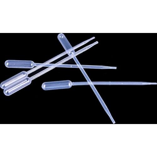 Disposable Plasticl Graduated Pipettes Dropper 100PCS 0.5m Pipettes Polyethylene for Experiment Medical