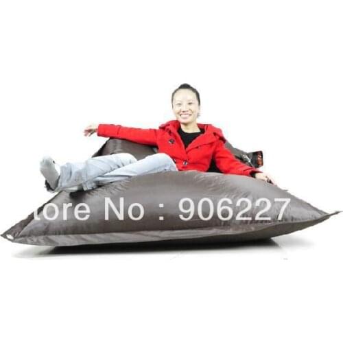 The original !! outdoor buggle up dark grey bean bag, waterproof belt beanbag chair - free shipping