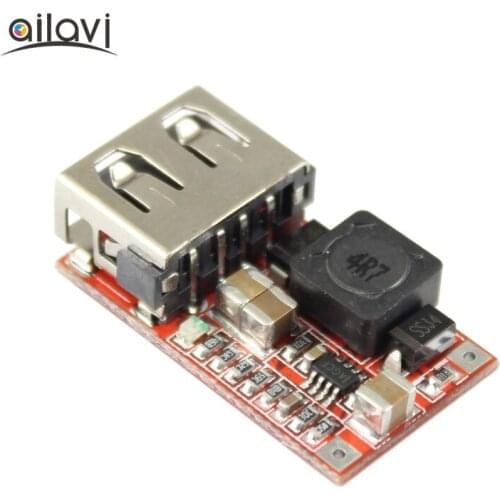 DC-DC Buck Converter 6-24V 12V Step-down to 5V 3A USB Charger Low Ripple Small Size Power Supply Module For IPhone Android