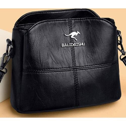 3 Layers Soft Leather Shoulder Crossbody Bags for Women 2021 New Luxury Handbags Women Bags Designer Messenger Bag Purses Sac