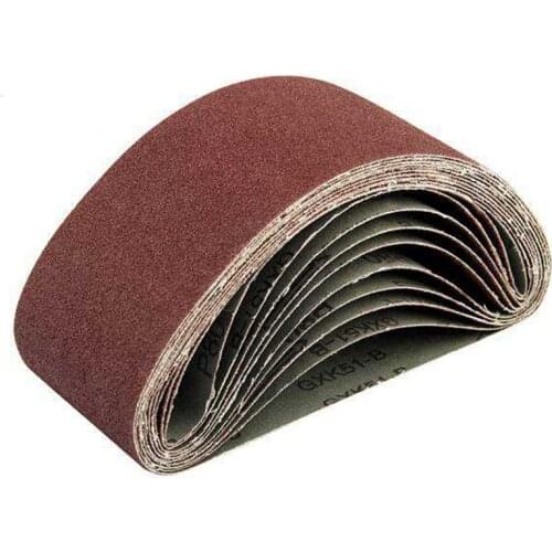 TOP 4 x 24 Inch Sanding Belts 40 Grit Aluminum Oxide Sanding Belt Premium Sandpaper for Portable Belt Sander - 10 Pack