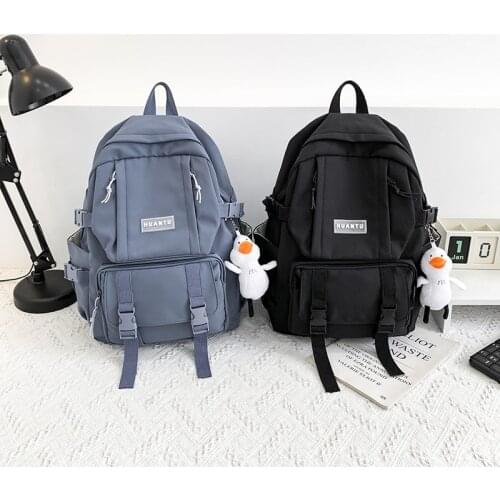 Japanese Fashion Womens Backpack 2021 Trend School Bag For Girls Nylon Anti-water Large-capacity School Backpack