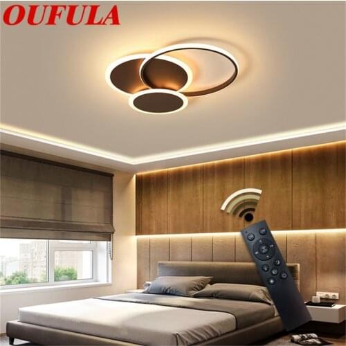 BRIGHT Ceiling Light Fixtures with Remote Control Dimmable 220V 110V Modern Creative Decoration For Home Living Room Bedroom