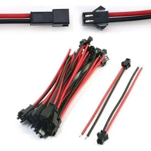 100pcs male to female plug terminal wire connector