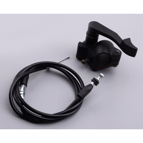 118cm Thumb Throttle Brake Lever Assembly Accelerator Cable Black Fit for 50cc 110cc 150cc ATV Quad Bike