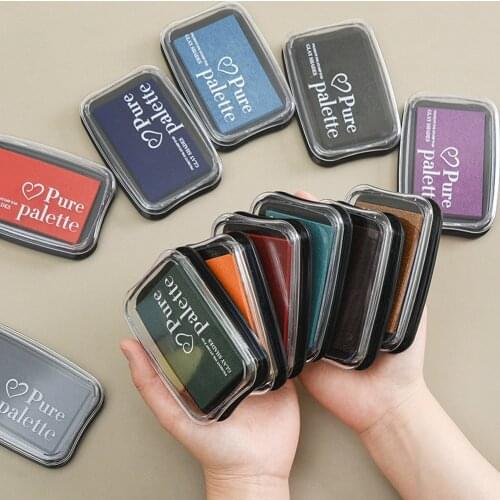 12 Colors Retro Style Vintage Inkpad for Stamp Large Size DIY Crafts Scrapbooking Ink Pads Rubber Wooden Stamps Paper Inkpads