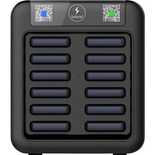 12 Slot Rental Power Bank Cabinet Vending Powerbank Charger Dock for Restaurant Hotel Club and Hospital