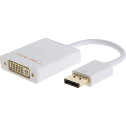Active DisplayPort to DVI Adapter,DP to DVI-I,(Eyefinity Multi-Screen) Display Support,DP Male to DVI Female Converter