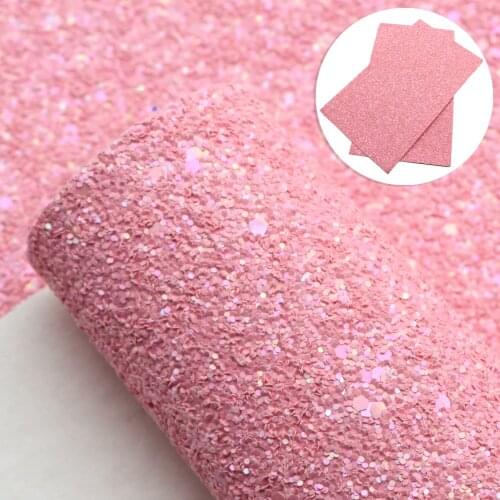 David accessories 20*33cm Chunky Glitter Sequins Mixed Faux Synthetic Leather Sheets for Bow DIY Handmade Materials,1Yc13823