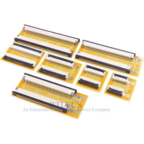 2 pcs Flexible Flat Cable FFC FPC Extension Board 1.0 mm Pitch 4 5 6 7 8 9 10 11 12 13 14 15 16 20 24 30 32 34 40 Pin PCB