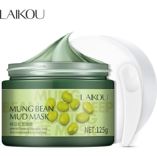Face Mud Mask Mung Bean Gently Facial Mask Moisturizing Nourishing Shrink Pores Anti Dry Rough Plant Eeeence Skin Care