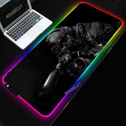 RGB Mouse Pads COD Big Size Large Gaming Comfortable Colorful Glow Mouse Mats High-quantity Durable Desktop Pad for CSGO gamer