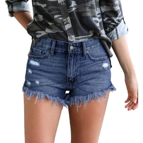 Summer Women Mid Waist Denim Shorts Fashion New Women Short Jeans 2021 Women Sexy Tassel Plus Size Denim Short