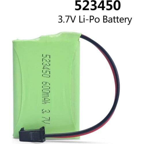 3.7V 600mAH 523450 Lithium Rechargeable Battery for Leneng Dinosaur K10 K9 Electric Dog Intelligent Robot RC toys with Charger
