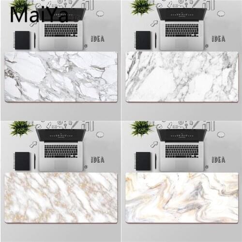 Maiya Top Quality golden white marble gamer play mats Mousepad Free Shipping Large Mouse Pad Keyboards Mat