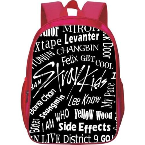 Stray Kids Backpack Children Bag Fashion Korean Star Singer Student School Bags Teen Bookbag Girl Bag Kid Back To School Gift
