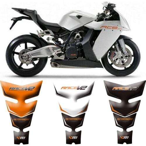 Motorcycle 3D Fuel Tank Protective Stickers Decals For KTM 1190 RC8R RC8 2008-2015 Tank Stickers