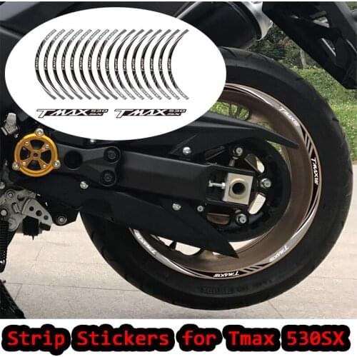KODASKIN Wheel Rim Stickers Tire Covers Decoration for Yamaha TMAX 530 SX 2018