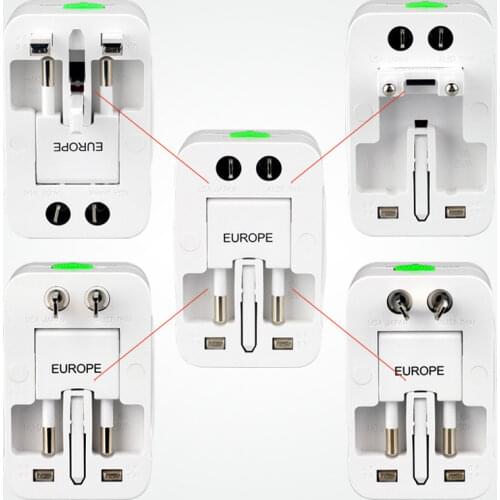 Wholesale Electric Plug Power Socket Adapter International Travel adapter Universal Wall Charger Converter EU UK US AU 100pcs