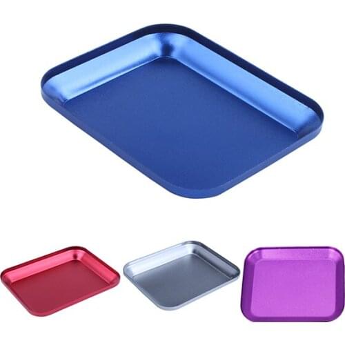 Useful Aluminum alloy Screw Tray with Magnetic Pad for RC Model Phone Car Repair Tool