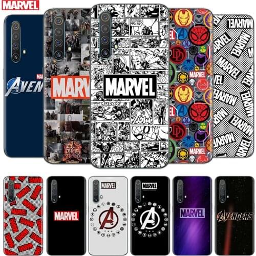 Transparent Cover Marvel Logo Avengers For OPPO AX7 A1K A93 A92 A73 A72 A53S A52 A32 A31 A9 A11 A7 A52020 Phone Case