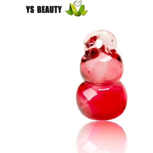 Rose-red gourd shaped beaded lamp maker fires glass beaded DIY rope beaded hand-woven jewelry amulets for good luck