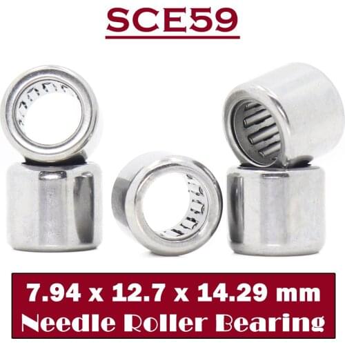 SCE59 Bearing 7.94*12.7*14.29 mm ( 5 PCS ) Drawn Cup needle Roller Bearings B59 BA59Z SCE 59 Bearing