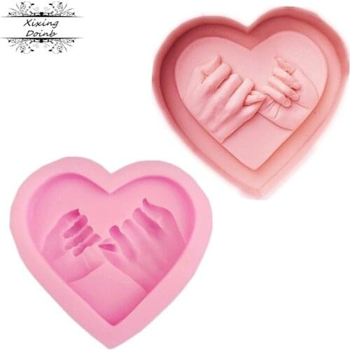 DIY Love shape silicone mold convention Candy Mold lace mold candy craft wedding cake decoration tool