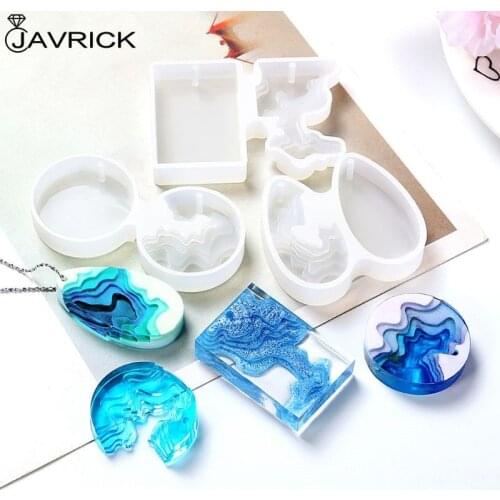 Ocean Island Pendant Resin Molds Silicone Molds Jewelry Making Epoxy Resin Molds for Pendant Necklace Resin Crafts DIY
