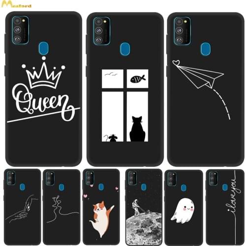 Silicone Cover For Samsung Galaxy M30s Phone Cases M30 S M305F M 30S M307FN Back Covers TPU Print Queen Husky Design Funda Etui