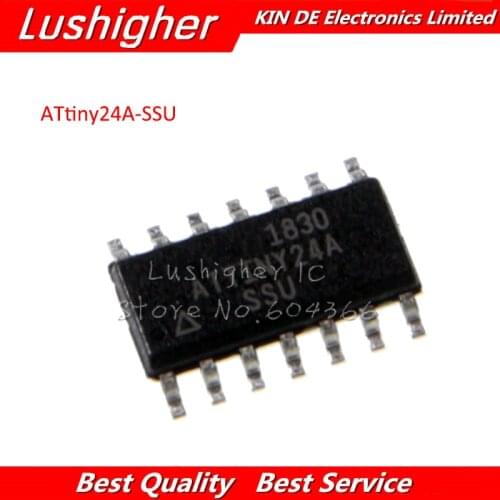 5pcs ATTINY24A-SSU SOP-14 ATTINY24 SOP14 ATTINY24A SOP 24A-SSU MCU Chips