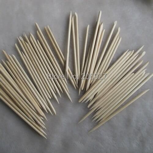 NA48 10pcs 11.5cm Nail Art Orange Wood Stick Cuticle Pusher Remover