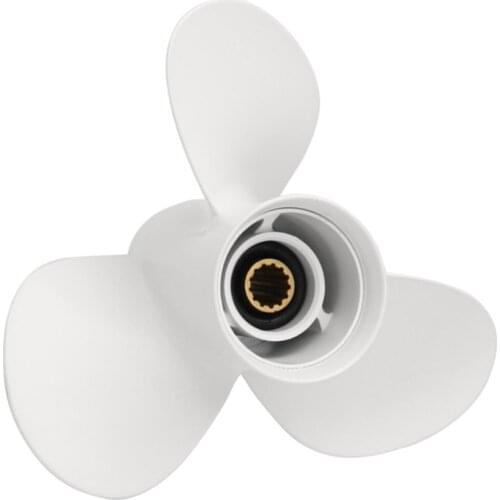 11 1/8inchx13 Boat Propeller 69W-45945-00-EL For Yamaha Prop Outboard Engine 30-60HP, Aluminum Alloy