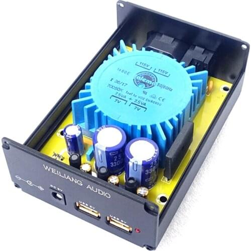 15W Linear Power Supply DC5V USB Audio for TALEMA LT1086CT CLC Filters DC5521 Low Noise CAS XMOS For DAC Headphone Amplifier