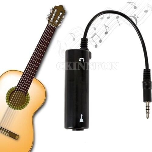 200Pcs/Lot Guitar Link Audio Interface System AMP Amplifier Guitar Effects Pedal Convertor Adapter Cable Jack for iPhone/Android