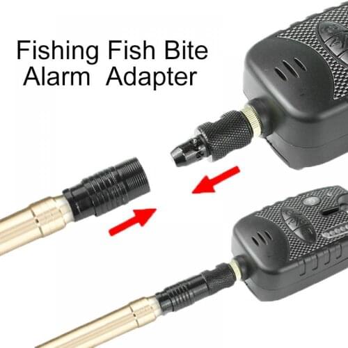 50%HOT Fishing Fish Bite Alarm Quick Release Adapter Rod Support Holder Metal Connector