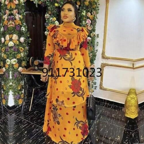 African Long Sleeve Dresses For Women 2021 Femme Dashiki Print Africa Maxi Dress Clothes Dashiki Ankara Dresses Ladies Abaya