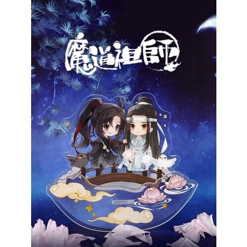 Anime Grandmaster Of Demonic Cultivation MDZS Wei Wuxian Shake Stand Figure Acrylic Double Sided Desk Decor Ornaments Xmas Gifts